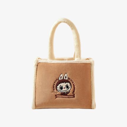Classic Bag Series-LABUBU Plush Tote Bag (Brown) | Bags-POP MART